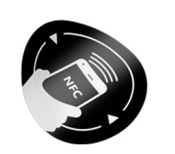 NFC matrica NXP MIFARE NTAG213 chippel, NFC-3013-bk